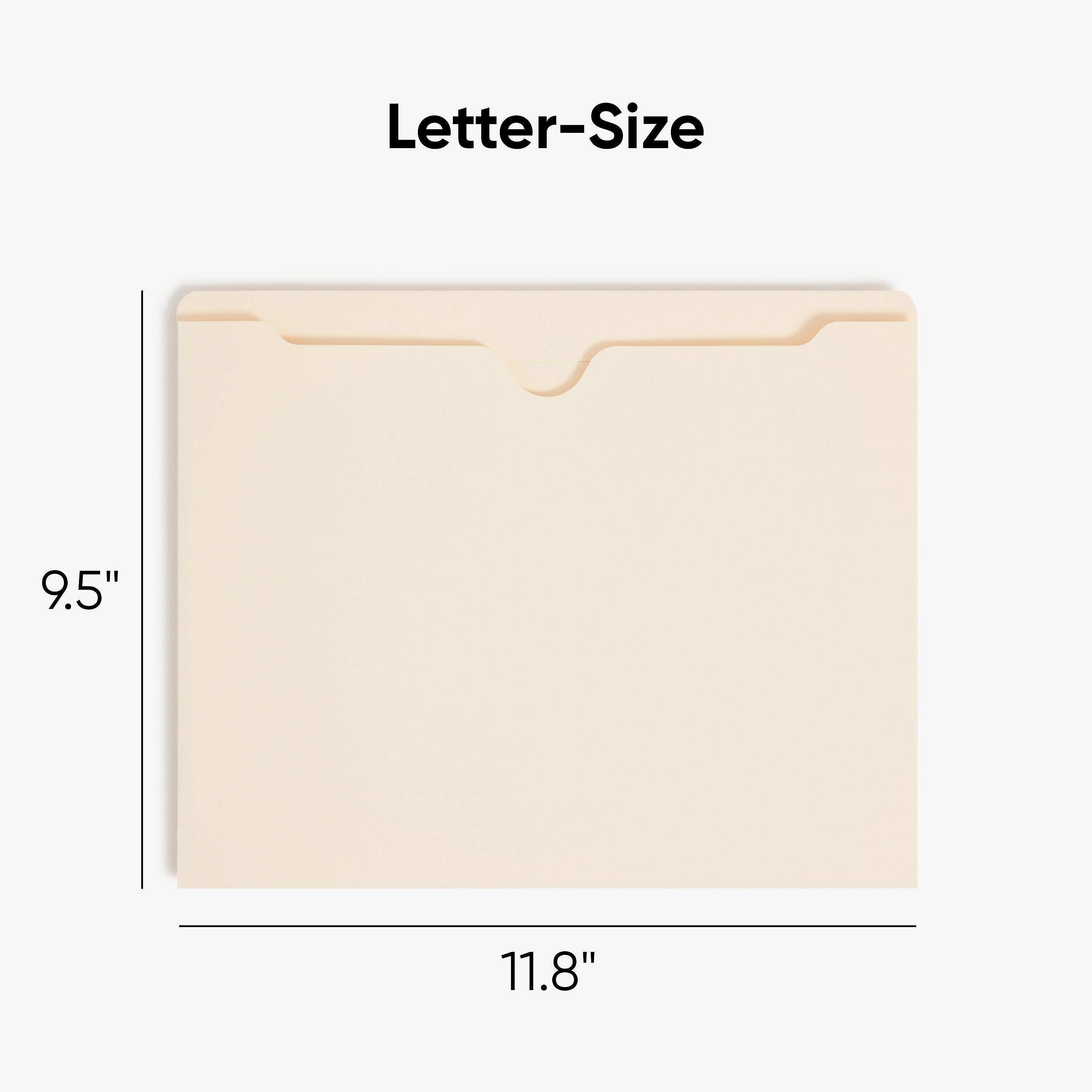 Smead Recycled Reinforced File Jacket, 2" Expansion, Letter Size, Manila, 50/Box (75560)