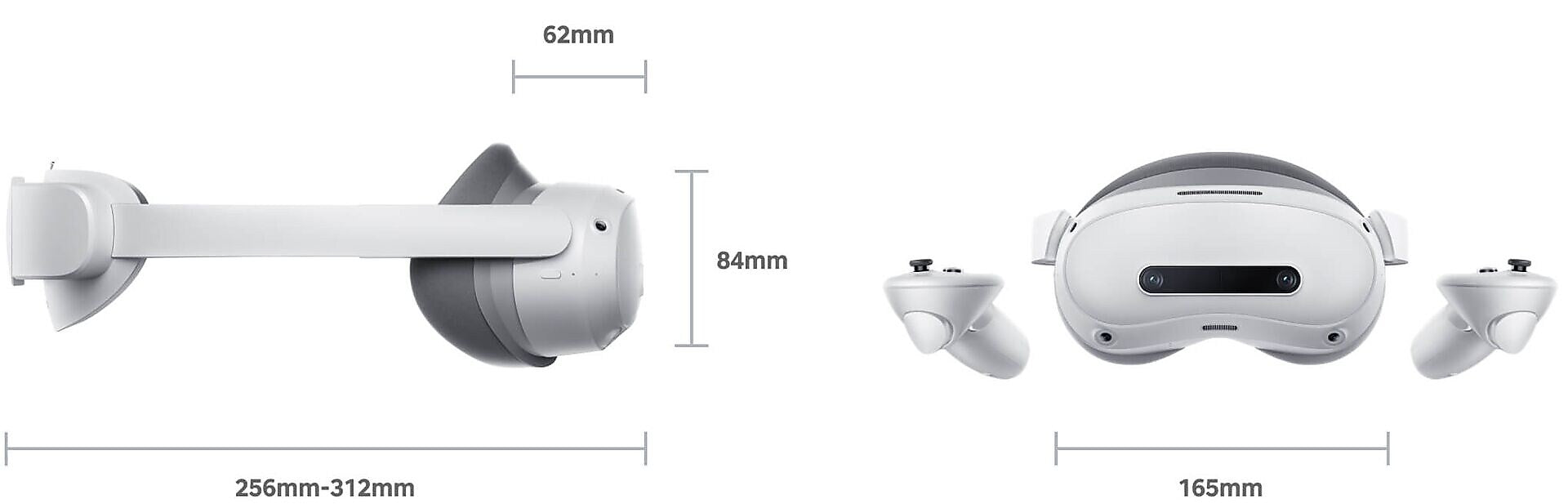 Pico 4 Ultra Enterprise Virtual Reality Headset, Qualcomm Snapdragon, Mixed Reality, White (P9001SW40679H)
