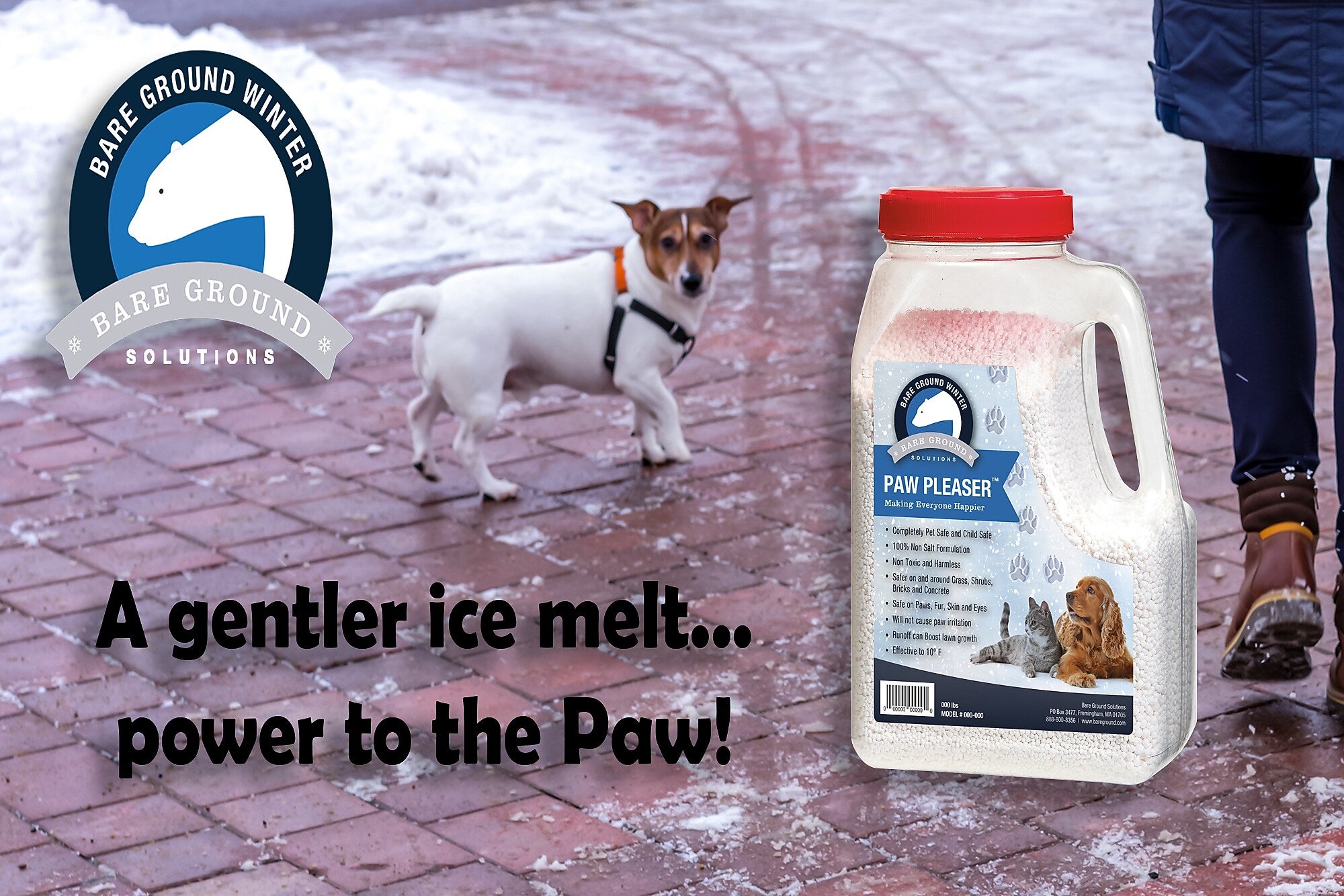 Bare Ground Paw Pleaser Pet Friendly Ice Melt Pellets, 9 lb. Jug (PP-9)