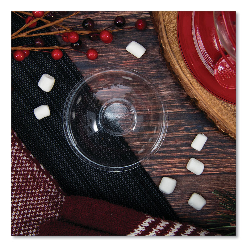 Dart® Plastic Dome Lid, Fits 5.5 oz to 26 oz Foam Cups, Clear, 1,000/Carton