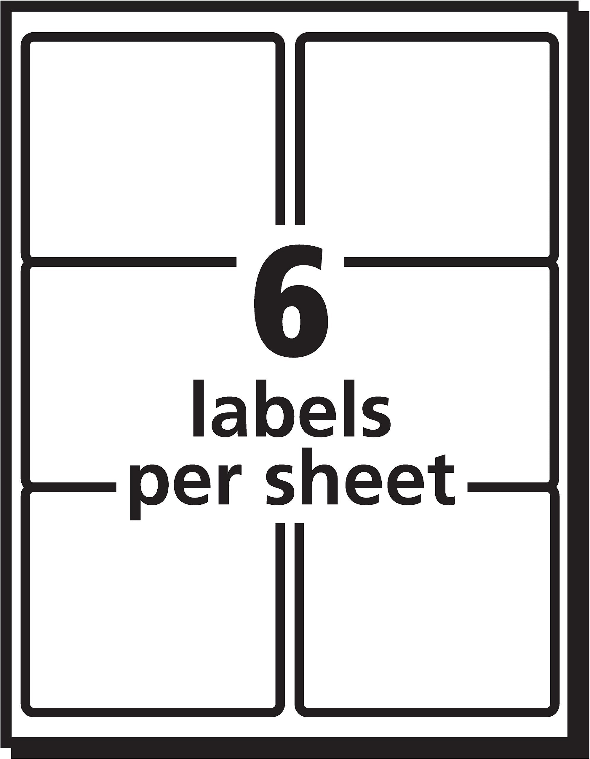 PRES-a-ply Laser/Inkjet Shipping Labels, 3-1/3" x 4", White, 600 Labels/Box (30604)