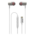 cellhelmet Bar Audio Earbuds, Lightning Connector, White (BAR-IN-EAR-LIGHT)