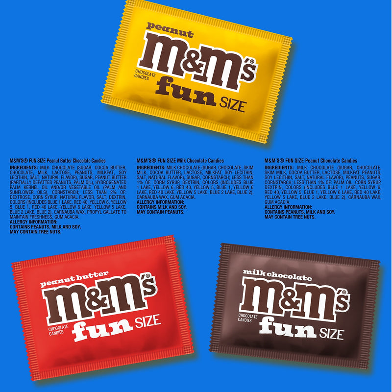 M&M'S Fun-Size Milk Chocolate Candy Variety Pack, 19.41 oz., 35 Pieces (460668)