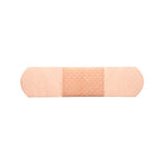 Dynarex DynaSafety 3/4" x 3" Plastic Water Resistant Adhesive Bandages, Beige, 100 Bandages/Box, 24 Boxes/Carton (3601)