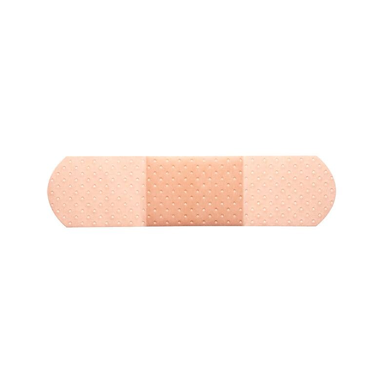 Dynarex DynaSafety 3/4" x 3" Plastic Water Resistant Adhesive Bandages, Beige, 100 Bandages/Box, 24 Boxes/Carton (3601)