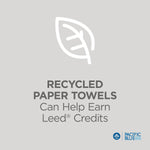 Pacific Blue Select Recycled Multifold Paper Towels, 1-ply, 250 Sheets/Pack, 16 Packs/Carton (20389)