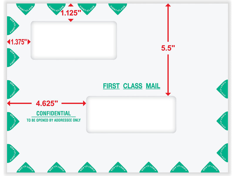 ComplyRight Self-Seal Tax Envelope, 10" x 13", White/Green, 50/Pack (PEB02)