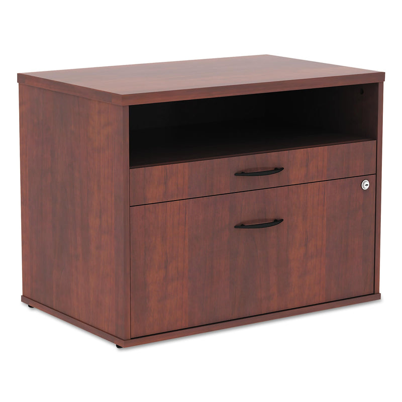 Alera Open Office Series Low File Cabinet Credenza , 29 1/2" x 19 1/8" x 22 7/8", Med. Cherry