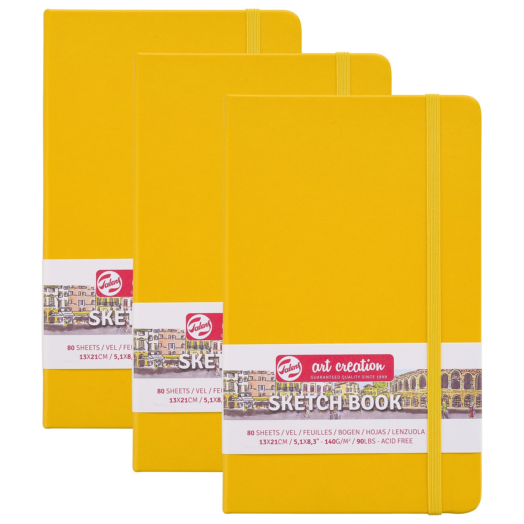 Talens Art Creation 5.1" x 8.3" Sketch Book, 80 Sheets/Book, 3/Bundle (TLN9314112M-3)