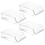 iDESIGN Water Bottle Refrigerator Bins, Clear, 4/Set (27738M4)