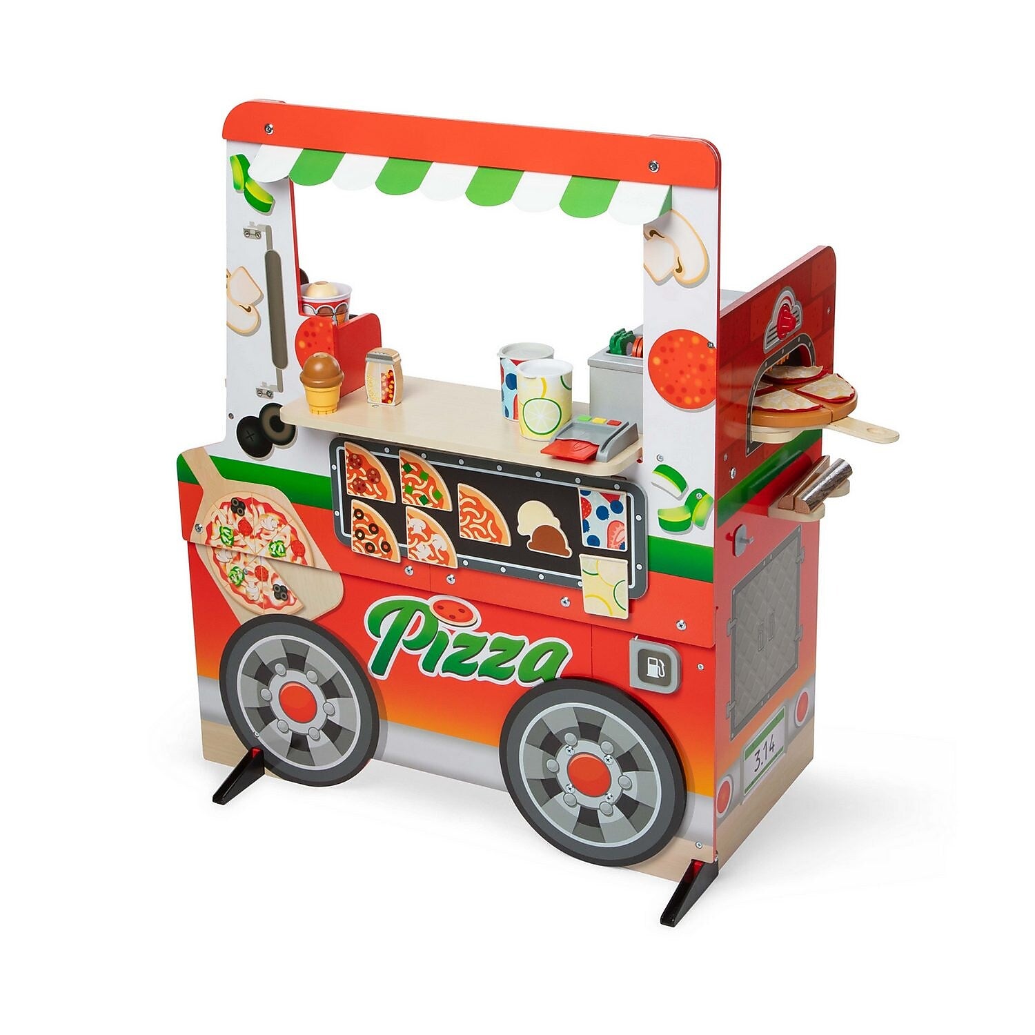Melissa & Doug Wooden Pizza Food Truck Activity Center (MS32201)