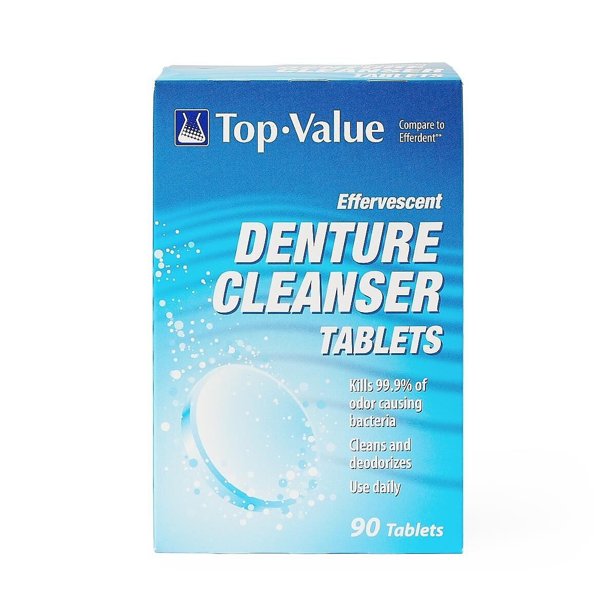 Top Value Denture Cleansing Tablets, 90/Box (MDS136405Z)