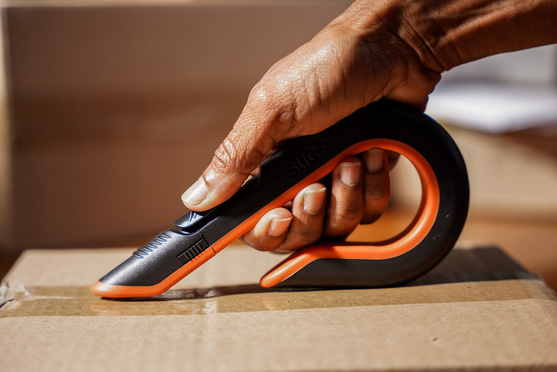 Slice Inc. Retractable Ceramic Box Cutter, Gray/Orange (10400)