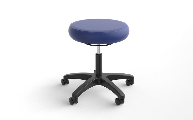 healtHcentric Armless Frixion Exam Stool, Bright Blue (HEALTH-EXAM-STOOL-UC-FRIXBBL)