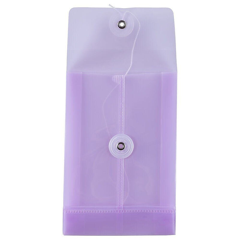 JAM Paper Premium Expanding Wallet with Button & String Closure, 4 1/4" x 6 1/4", Lilac Purple, 3/Pack (473B1llax3)