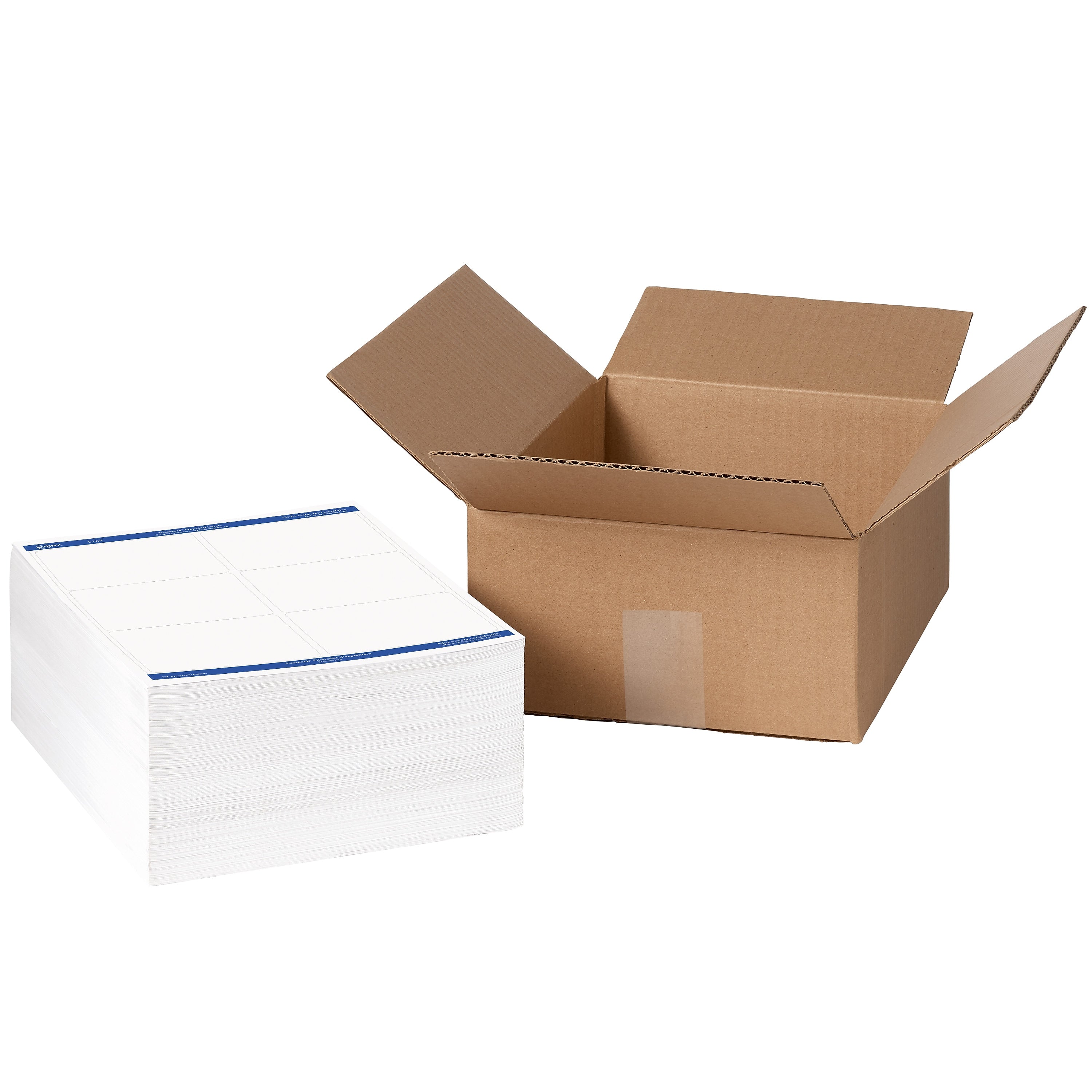 Avery TrueBlock Laser Shipping Labels, 3-1/3" x 4", White, 3,000 Labels/Box (95905)