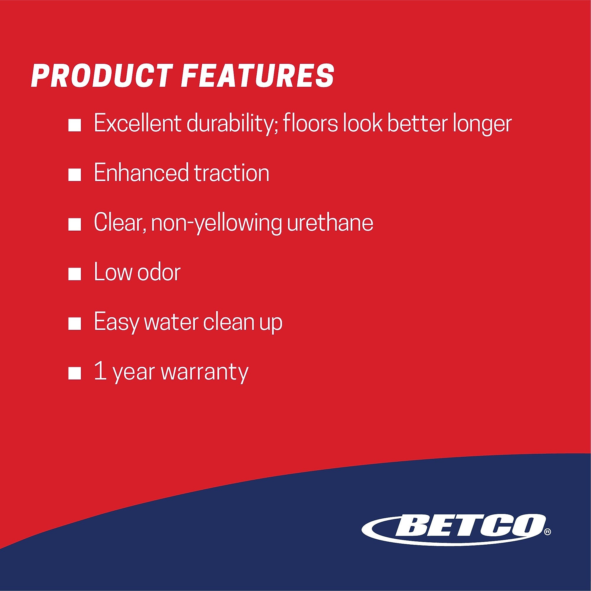 Betco GymShoe Commercial Gloss Two Component Sport Floor Finish w/ Catalyst, 5 Gal Pail (BET16770500)