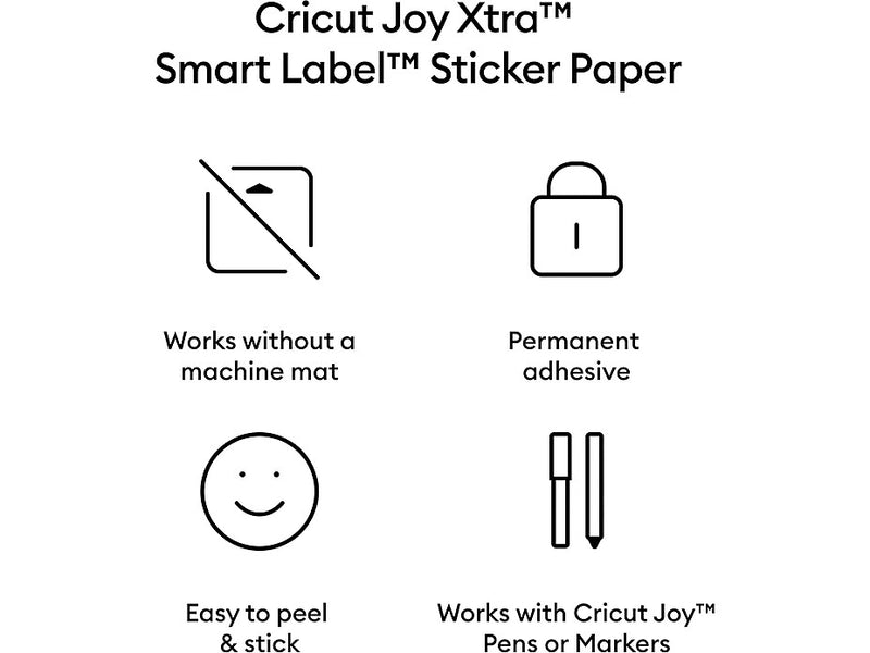 Cricut Joy Xtra Smart Label Die Cutting Permanent Paper, Kraft, 4 Sheets/Pack (2010345)