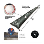 Quick Dam Water Flood Barriers, 6" x 10 Ft. x 3.5" (QD610-1ES)