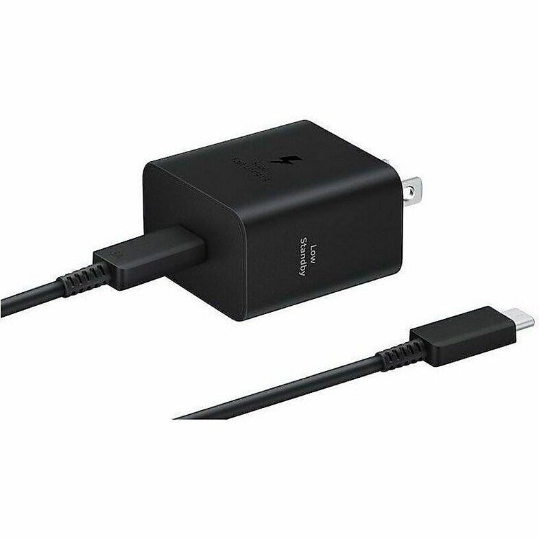 Samsung USB-C Wall Charger with Cable, 45W, Black (EP-T4511XBEGUS)
