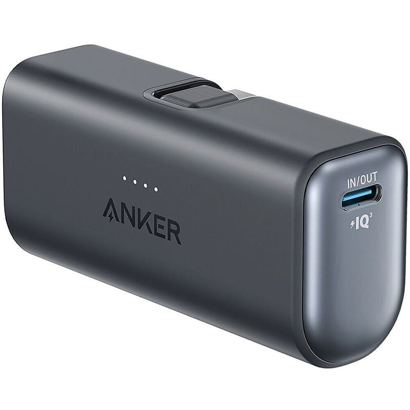Anker Nano USB-C Power Bank for Multiple Brands, 22.5W, 5000 mAh, Black (A1653H11-1)