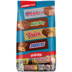 Mars Minis Milk Chocolate Candy Bars Jumbo Variety Pack, 30.63 oz. (460690)