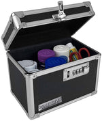 Vaultz Storage Container w/ Combination Lock, Plastic, Black (VZ00266-CAM)