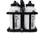 Champion Sports Plastic Water Bottle, 32 oz., Clear/Black, 6/Pack (CWBWXSET)