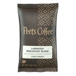 Peet's Coffee Luminosa Breakfast Blend Ground Coffee, Light Roast, 2.5 oz (PCE01337)