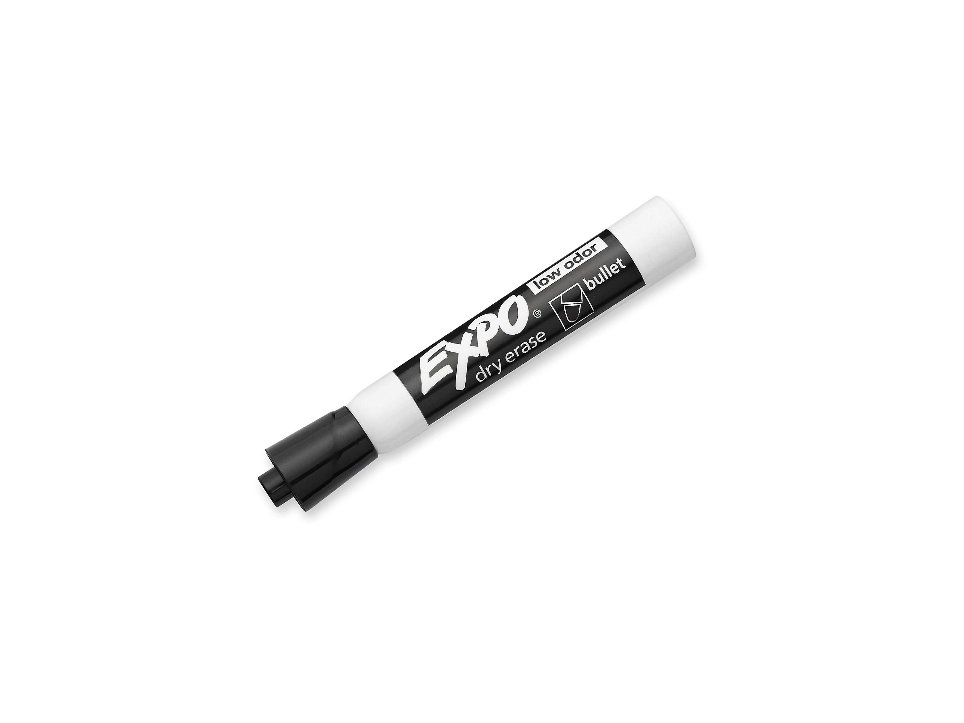 Expo Dry Erase Marker, Bullet Tip, Black, Each (82001)