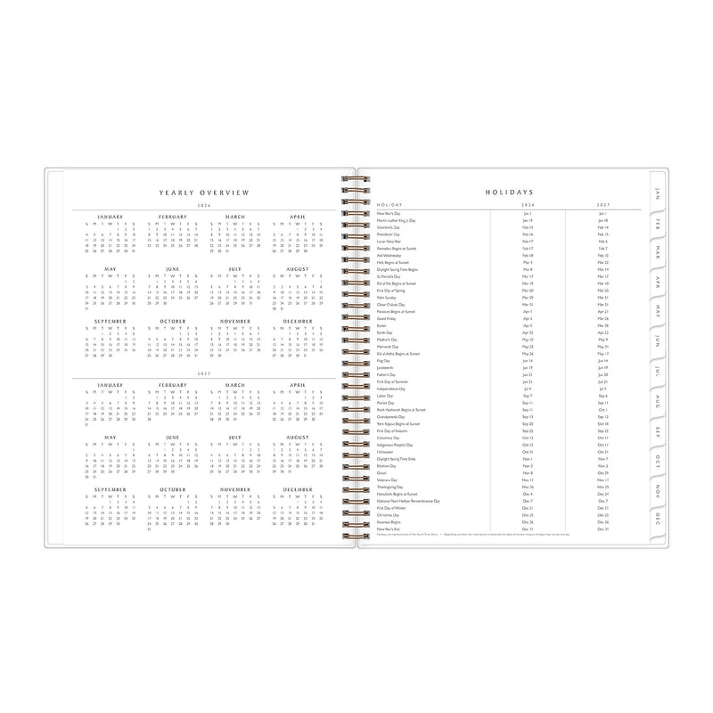 2026 Blue Sky Green Earth Freya Lilac 8.5" x 11" Calendar Year Weekly & Monthly Planner, Plastic Cover (153757)