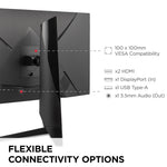 ViewSonic 34" 165Hz LCD Gaming Monitor, Black (VX3418-2K)