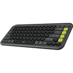 Logitech POP Icon Keys Wireless Ergonomic Keyboard, Graphite/Green (920-013143)