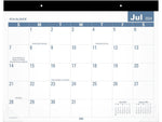 2024-2025 AT-A-GLANCE 21.75" x 17" Academic Monthly Desk Pad Calendar, White/Blue (SKLPAY-32-25)
