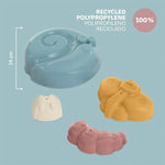 MINILAND ECO Sand Molds, 4/Set, 2 Sets/Bundle (MLE32263-2)