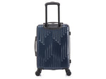 InUSA Drip 20" Hardside Carry-On Suitcase, 4-Wheeled Spinner, TSA Checkpoint Friendly, Blue (IUDRI00S-BLU)