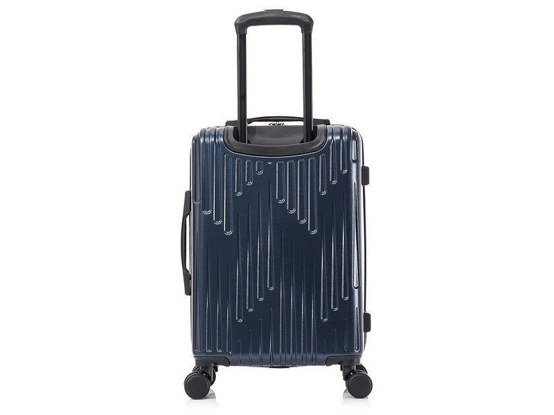 InUSA Drip 20" Hardside Carry-On Suitcase, 4-Wheeled Spinner, TSA Checkpoint Friendly, Blue (IUDRI00S-BLU)