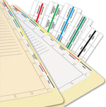 Tabbies Medical Chart Index Blank Tab Dividers, 7-Hole Punched, White, 400/Box (TAB54520)