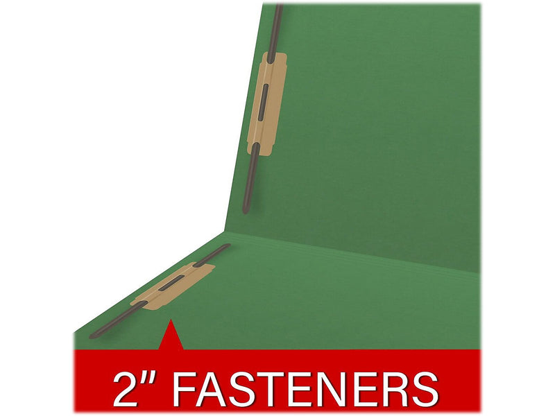 Medical Arts Press Reinforced End Tab File Folder, Straight Cut, Letter-Size, Green, 250/Carton (S-01502-GRN-B)