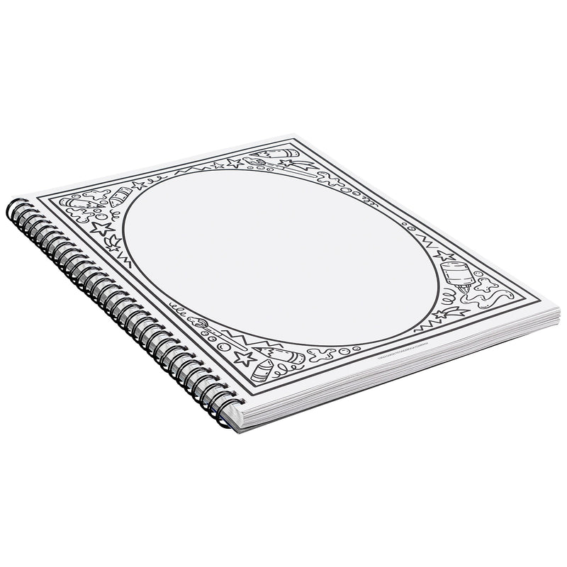 Prang Cassie Stephens 8.5" x 11" Wire Bound Sketch Book, 80 Sheets/Book, 3 Books/Bundle (PAC4820-3)