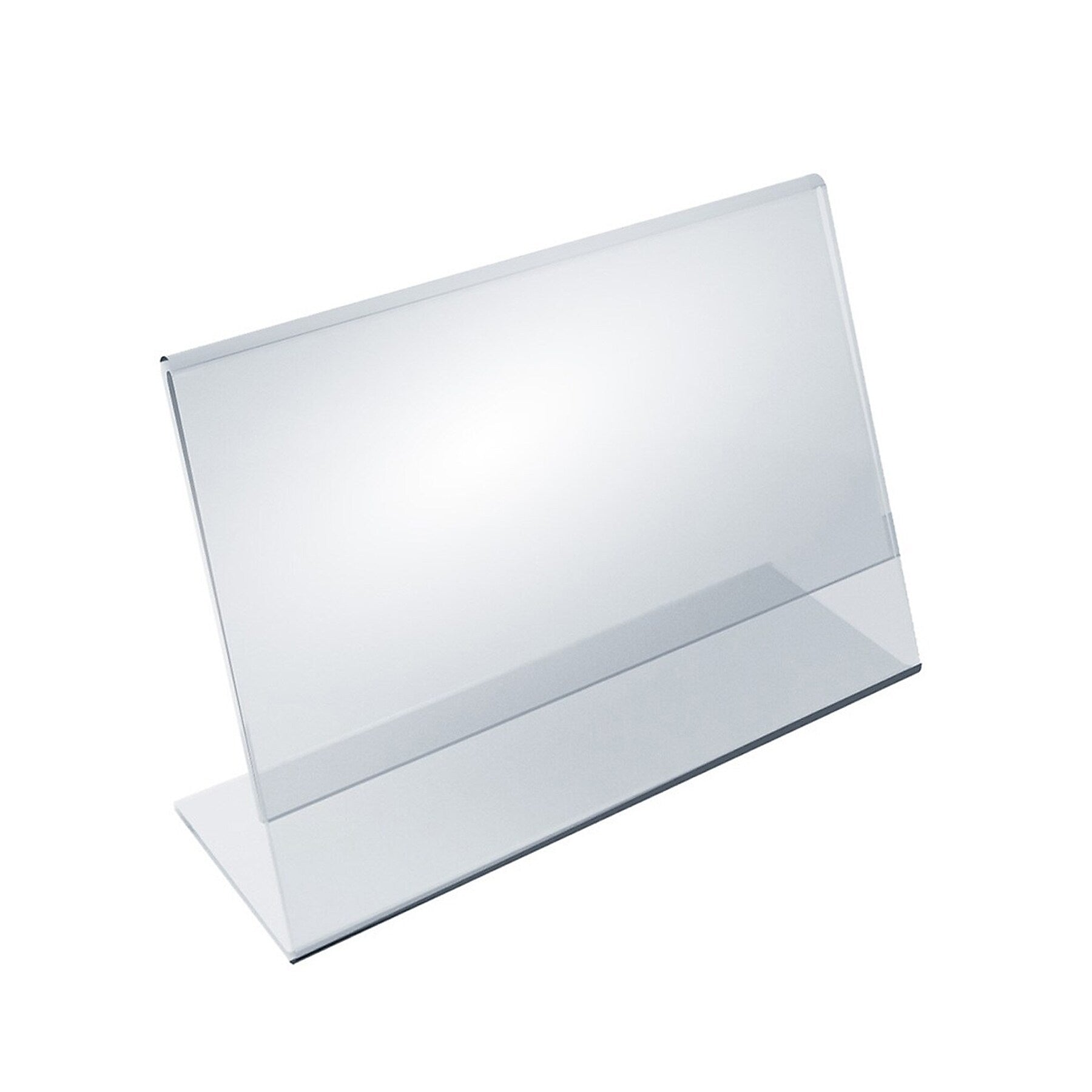 Azar Sign Holder, 8.5" x 5.5", Horizontal, Table Top, Clear, Acrylic, 10/Pack (112704-10PK)