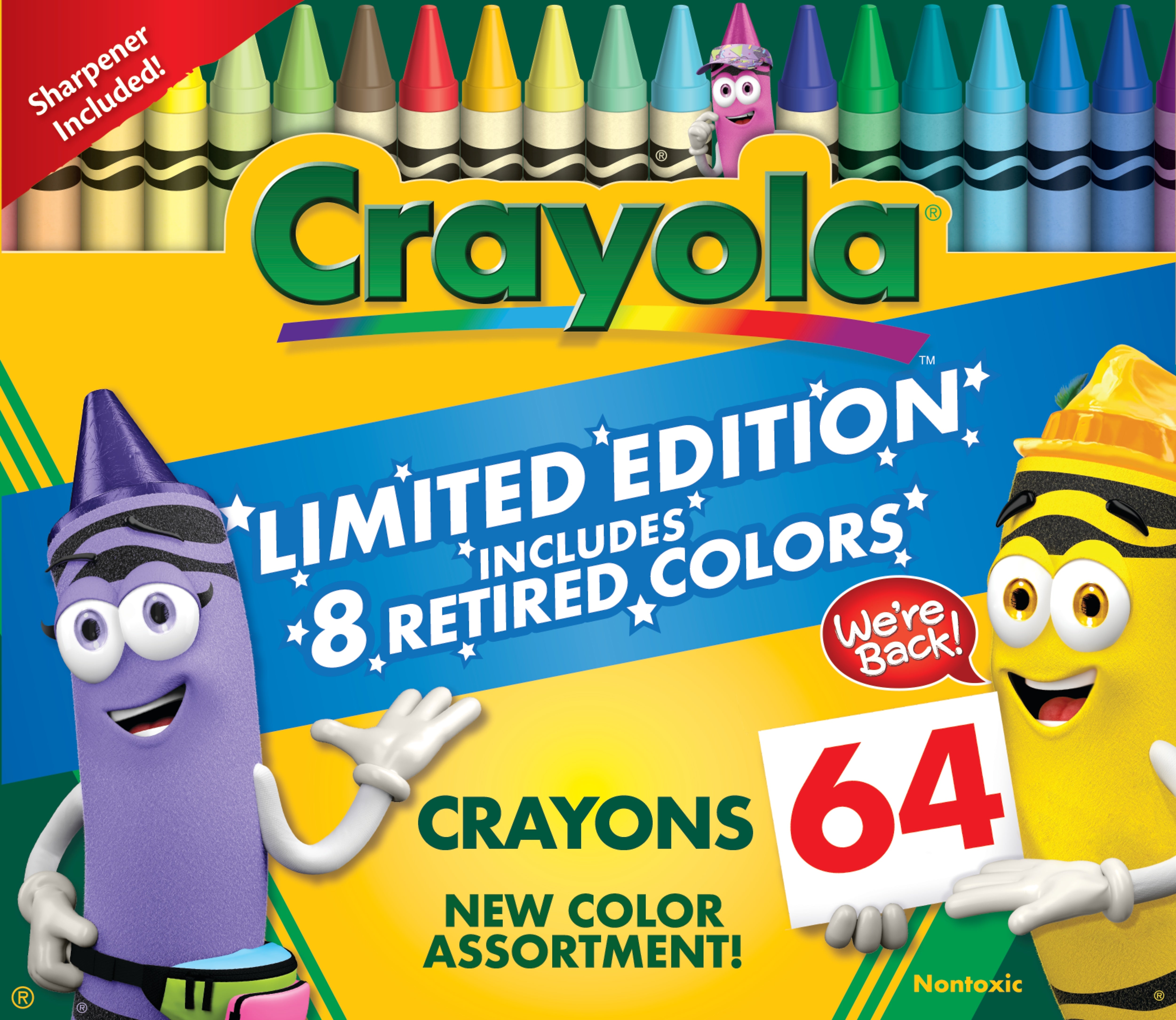 Crayola Limited Edition Collection Crayons, Assorted Colors, 64/Box (52-3021)