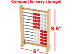 hand2mind Mini 100-bead Rekenrek, White/Red, 25/Set (93383)