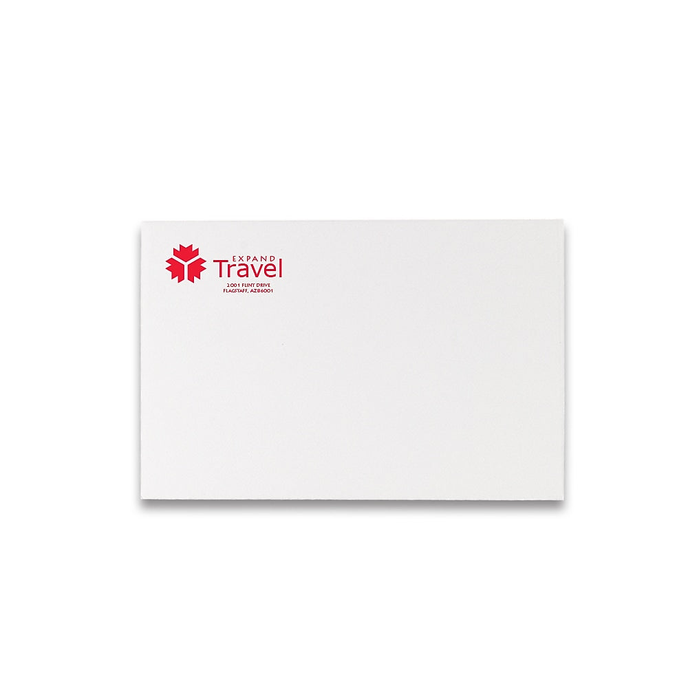 6 x 9 Open-End Envelope, White Wove, 1 Color, Qty 1000