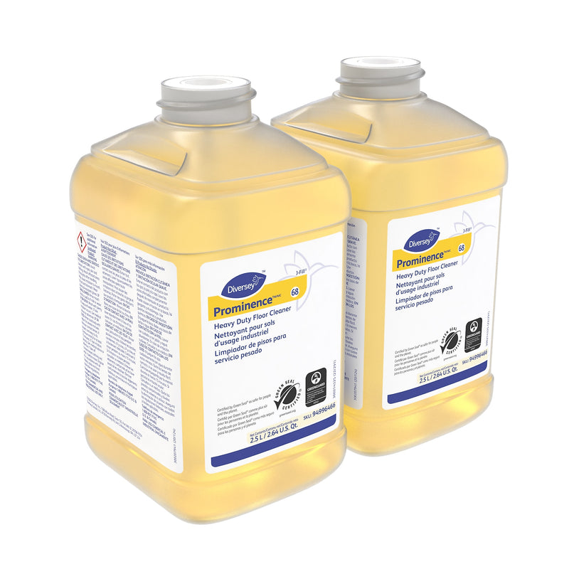 Prominence 66 Hard Floor Cleaner for Diversey J-Fill, Citrus, 2.5 L, 2/Carton (94996466)