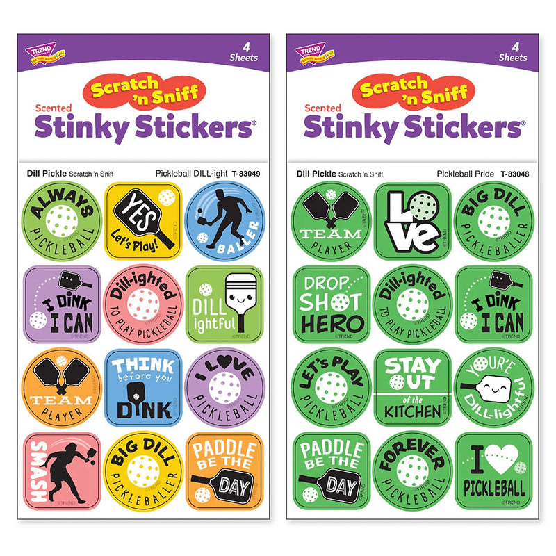 Trend Enterprises Pickleball Collection Playing Cards & Stickers Set, 10/Set (T-90672)