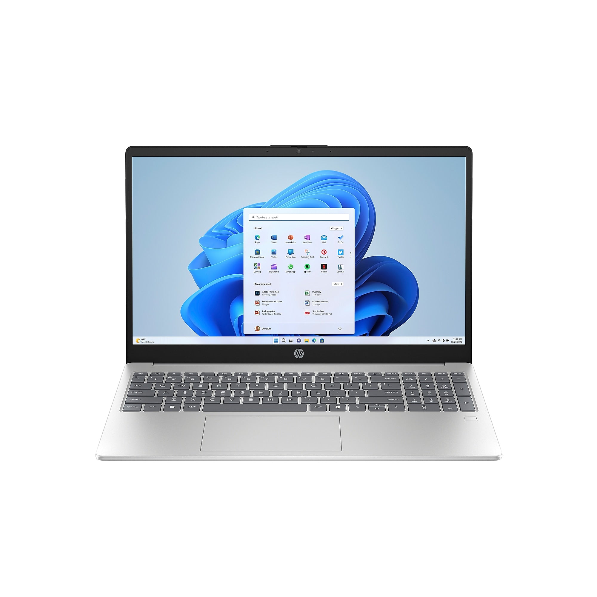 HP 15.6" LED Laptop, Intel Core i3-N305, 8GB RAM, 256GB SSD,+ 7 hours battery, Windows 11 (B42YPUA#ABA)