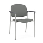 Lesro Chat Fabric Guest Chair, Open House Graphite/Silver (CX1171.SSV.CFL-01OHGP)