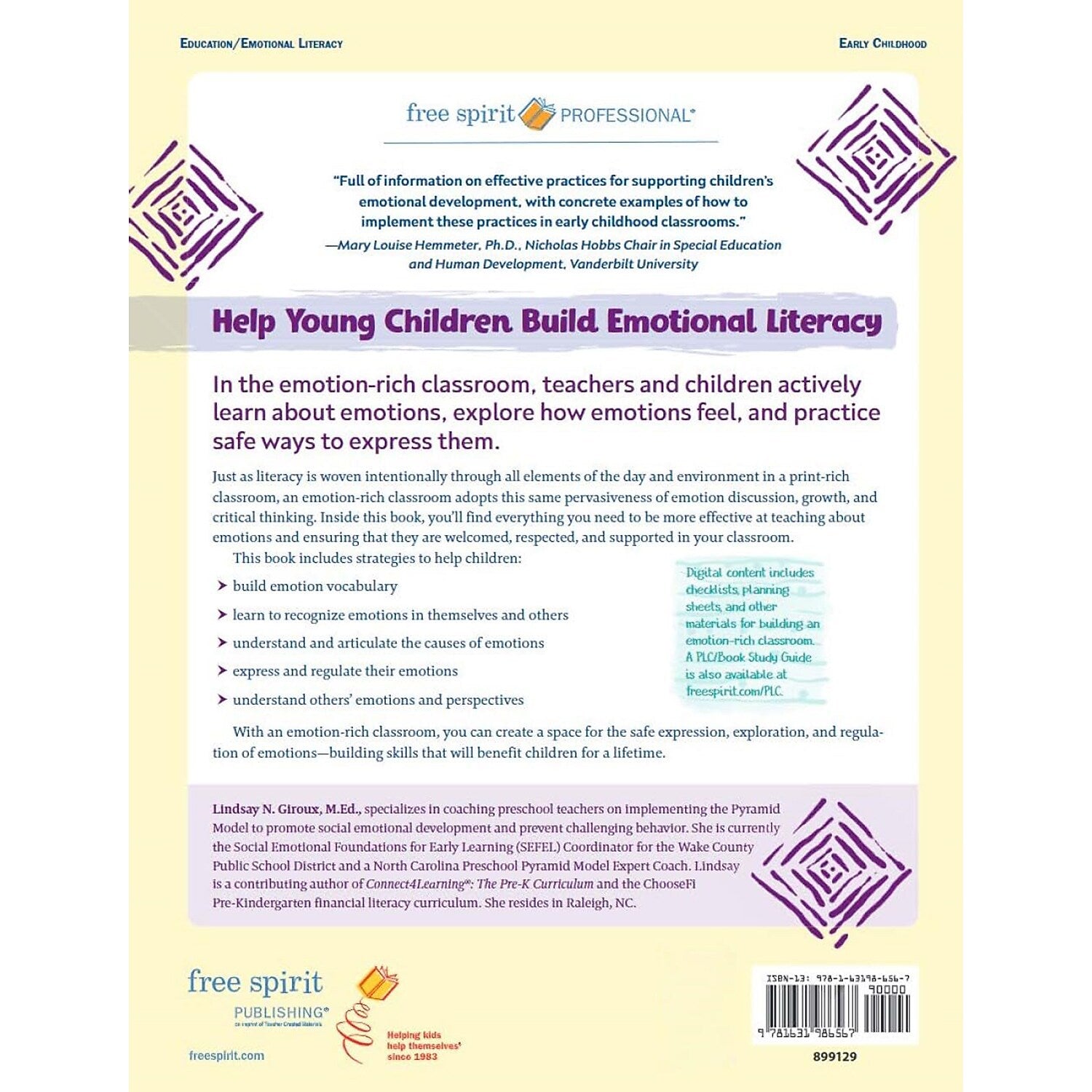 Free Spirit Publishing Create an Emotion-Rich Classroom: Helping Young Children Build Their Social Emotional Skills (SEP899129)