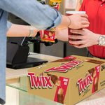 Twix Caramel Sharing Size Chocolate Cookie Bar Candy, 3.02 oz Bar, 24/Box (MMM35387)